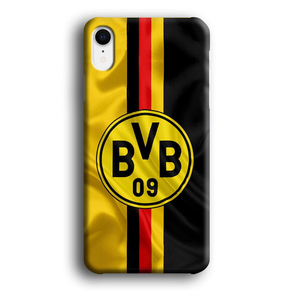 Borussia Dortmund Flag Logo iPhone XR Case-Plastic / Full Wrap (3D Case)-Xtracase