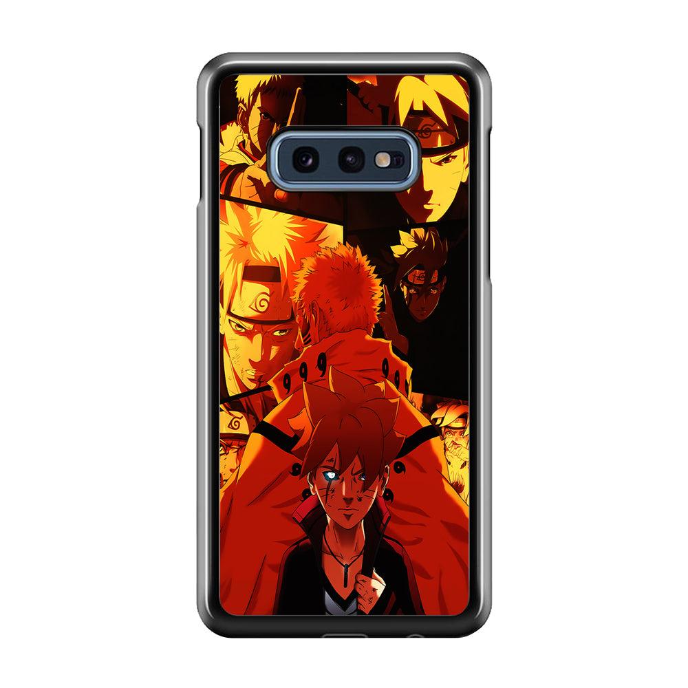 Boruto and Naruto Samsung Galaxy S10E Case-Rubber / Black (2D Case)-Xtracase