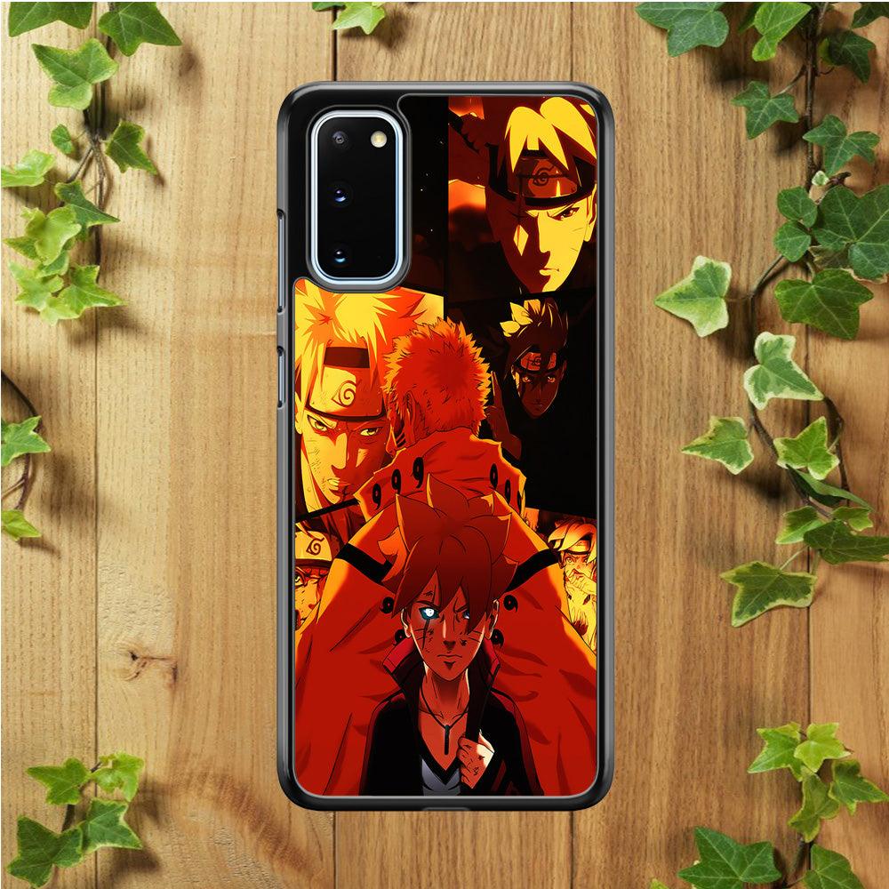 Boruto and Naruto Samsung Galaxy S20 Case-Rubber / Black (2D Case)-Xtracase