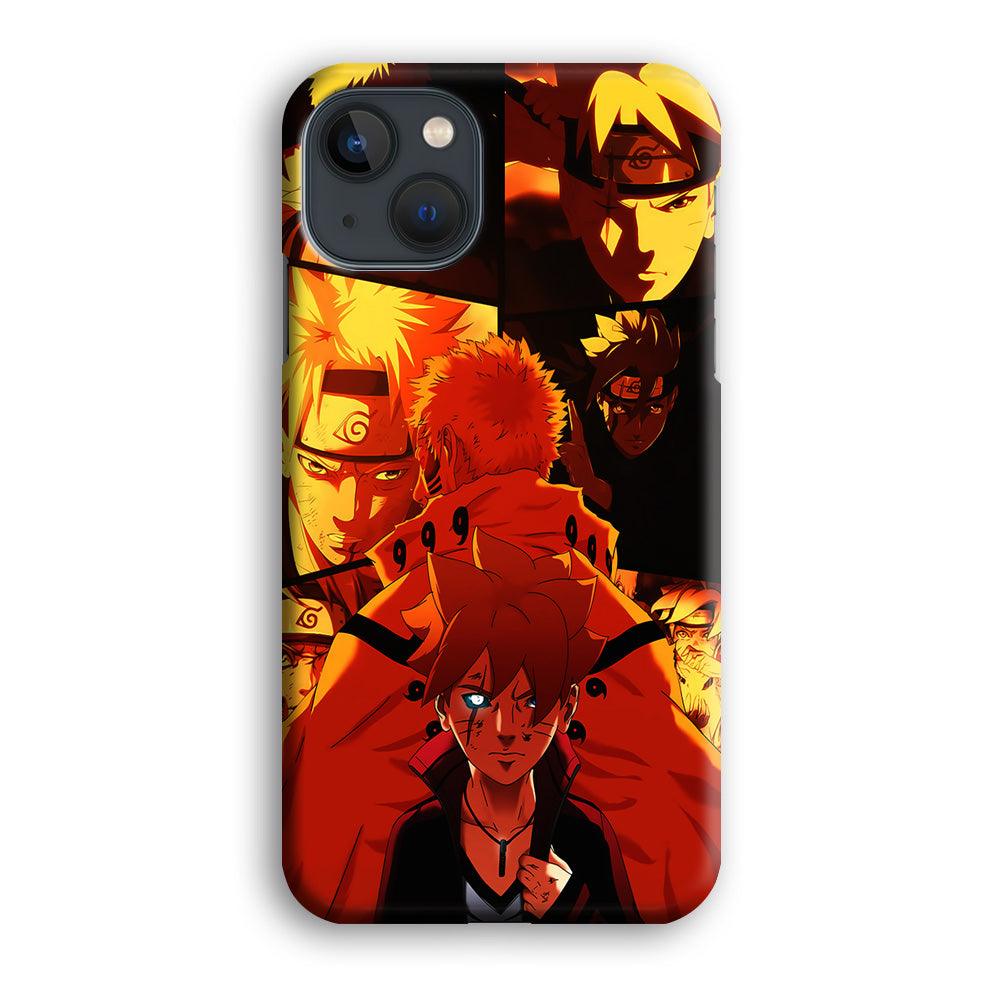 Boruto and Naruto iPhone 13 Mini Case-Plastic / Full Wrap (3D Case)-Xtracase