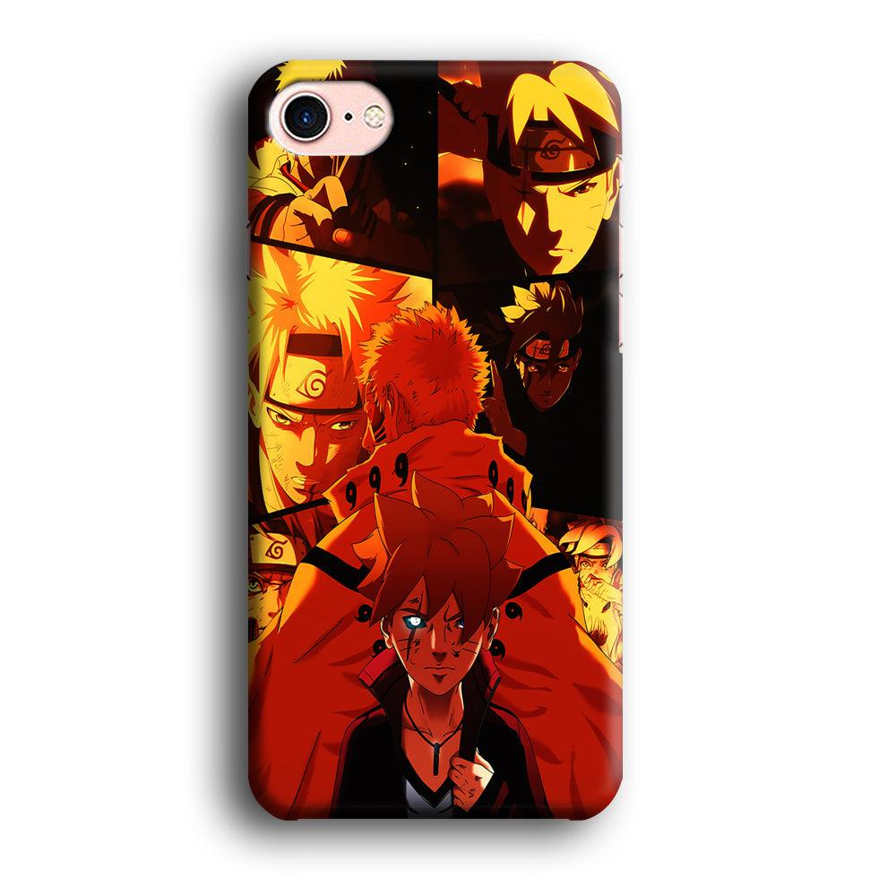 Boruto and Naruto iPhone 7 Case-Plastic / Full Wrap (3D Case)-Xtracase