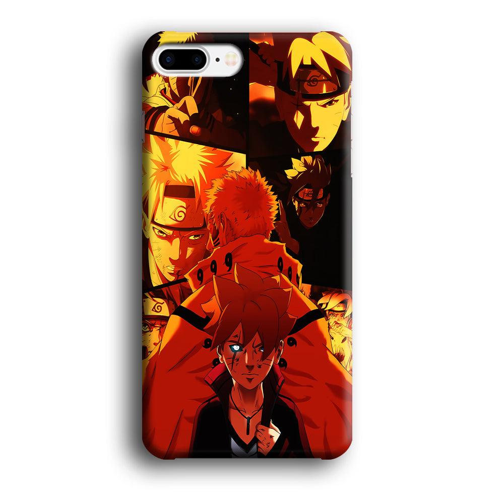 Boruto and Naruto iPhone 8 Plus Case-Plastic / Full Wrap (3D Case)-Xtracase