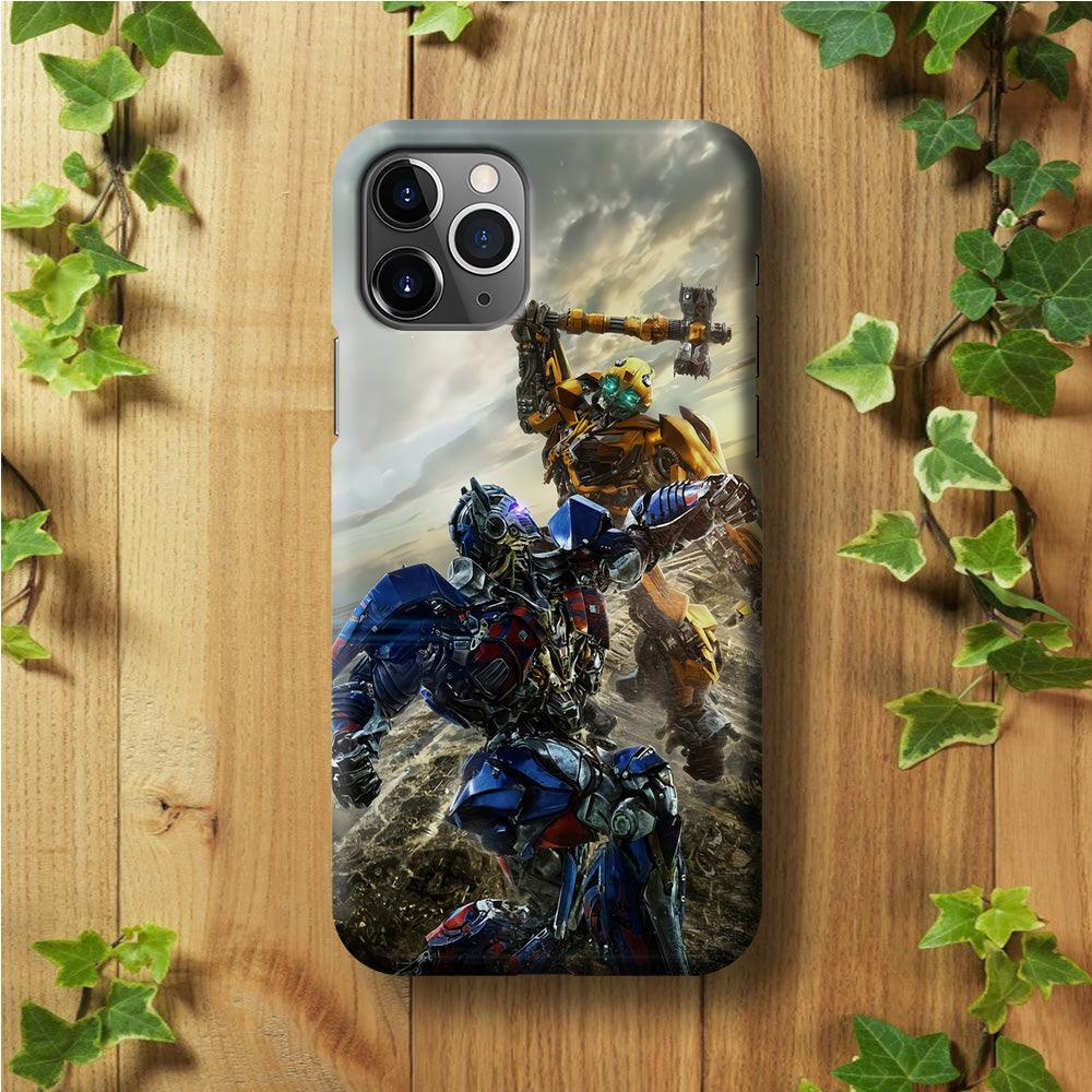 Bumblebee Fighting iPhone 11 Pro Max Case-Plastic / Full Wrap (3D Case)-Xtracase