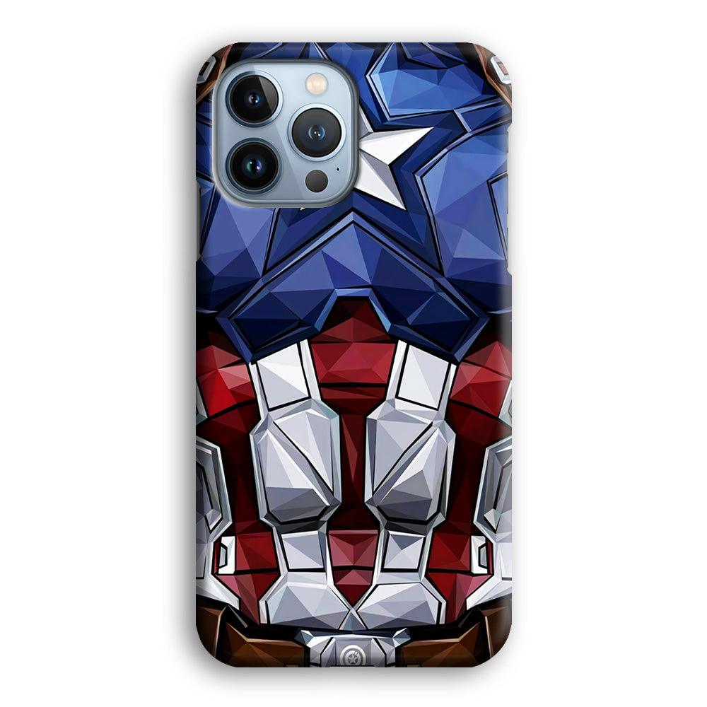 Captain America Suit Armor iPhone 13 Pro Max Case-Plastic / Full Wrap (3D Case)-Xtracase