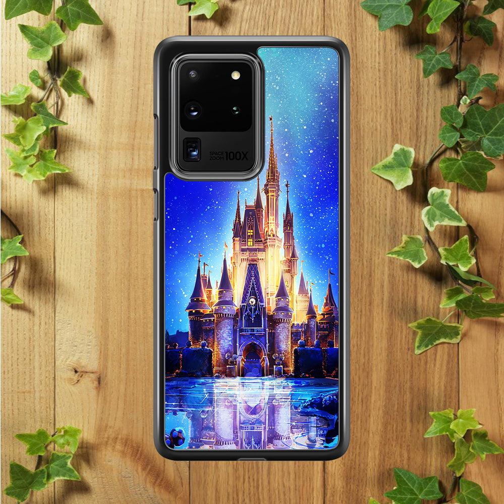 Cinderella Castle Samsung Galaxy S20 Ultra Case-Rubber / Black (2D Case)-Xtracase