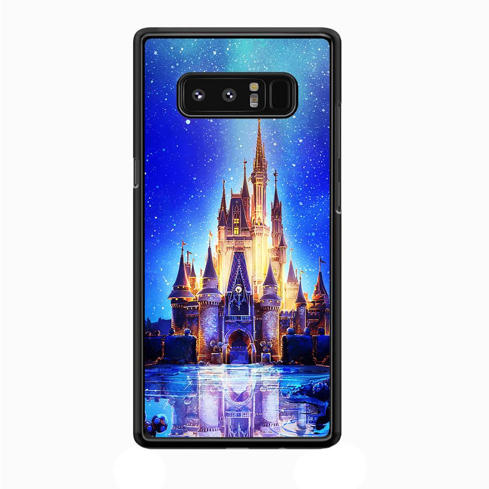 Cinderella Castle Samsung Galaxy Note 8 Case-Rubber / Black (2D Case)-Xtracase