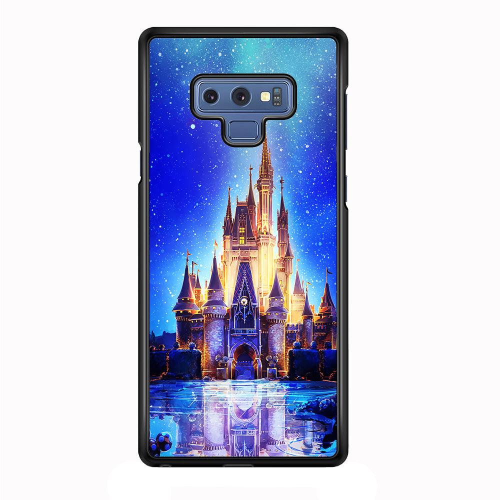 Cinderella Castle Samsung Galaxy Note 9 Case-Rubber / Black (2D Case)-Xtracase