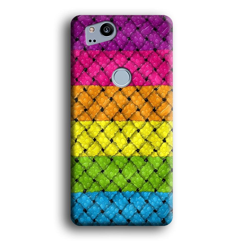 Colorful Weave Bubble Google Pixel 2 3D Case-Xtracase