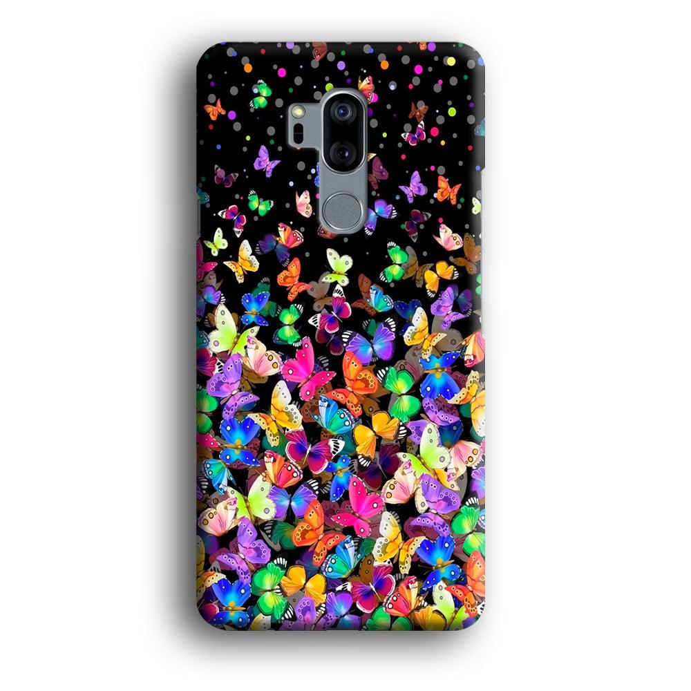 Colorfull Butterfly in The Dark LG G7 ThinQ 3D Case-Xtracase