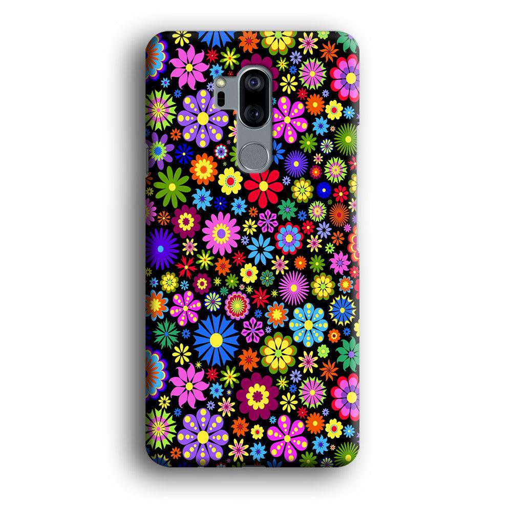 Colorfull Flower Pattern LG G7 ThinQ 3D Case-Xtracase