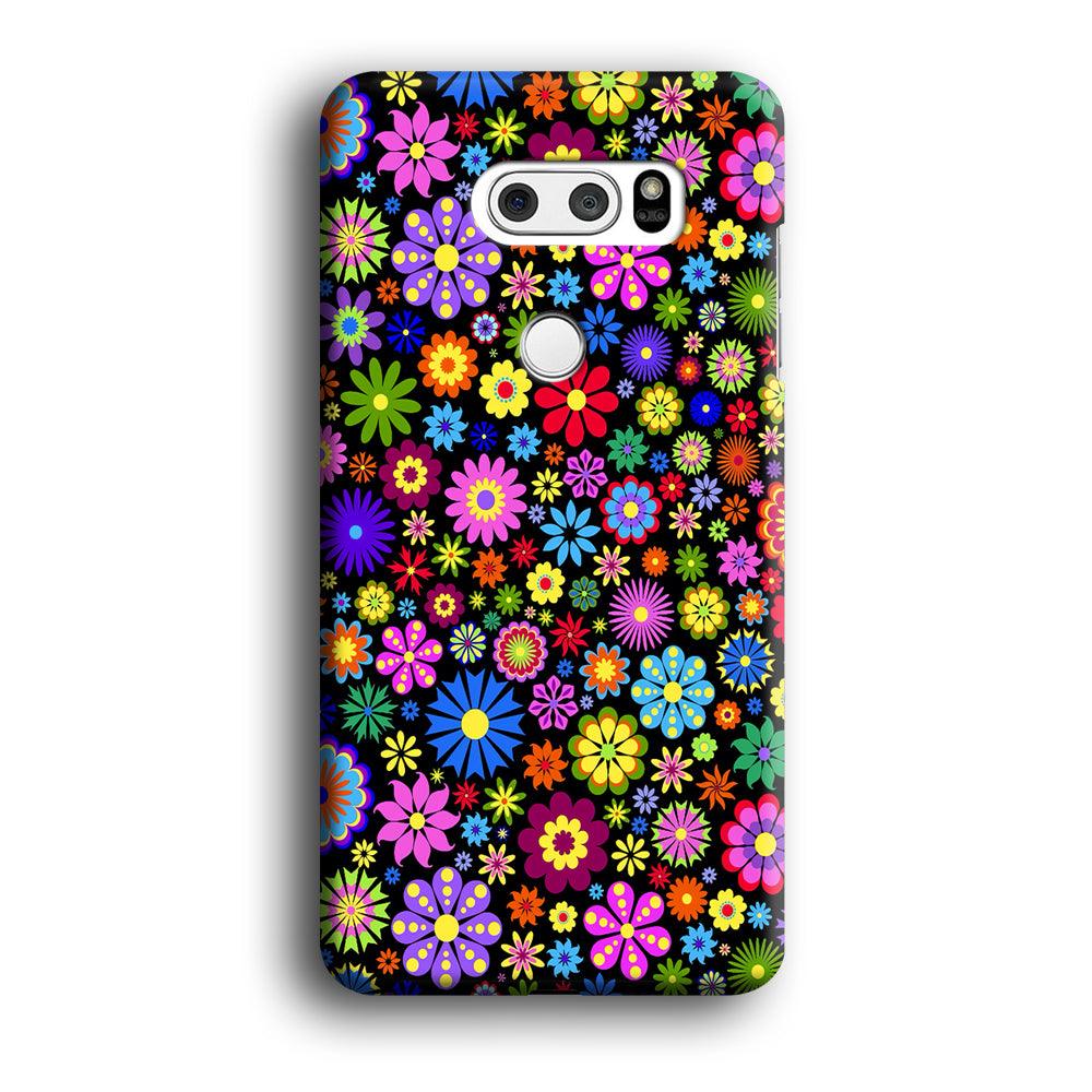 Colorfull Flower Pattern LG V30 3D Case-Xtracase