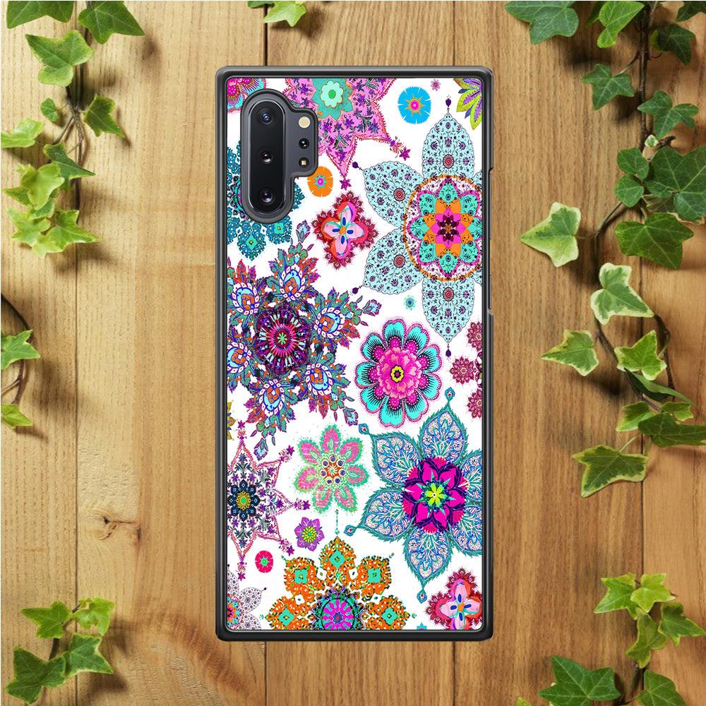 Crystal Painting Abstract Samsung Galaxy Note 10 Plus Case-Rubber / Black (2D Case)-Xtracase