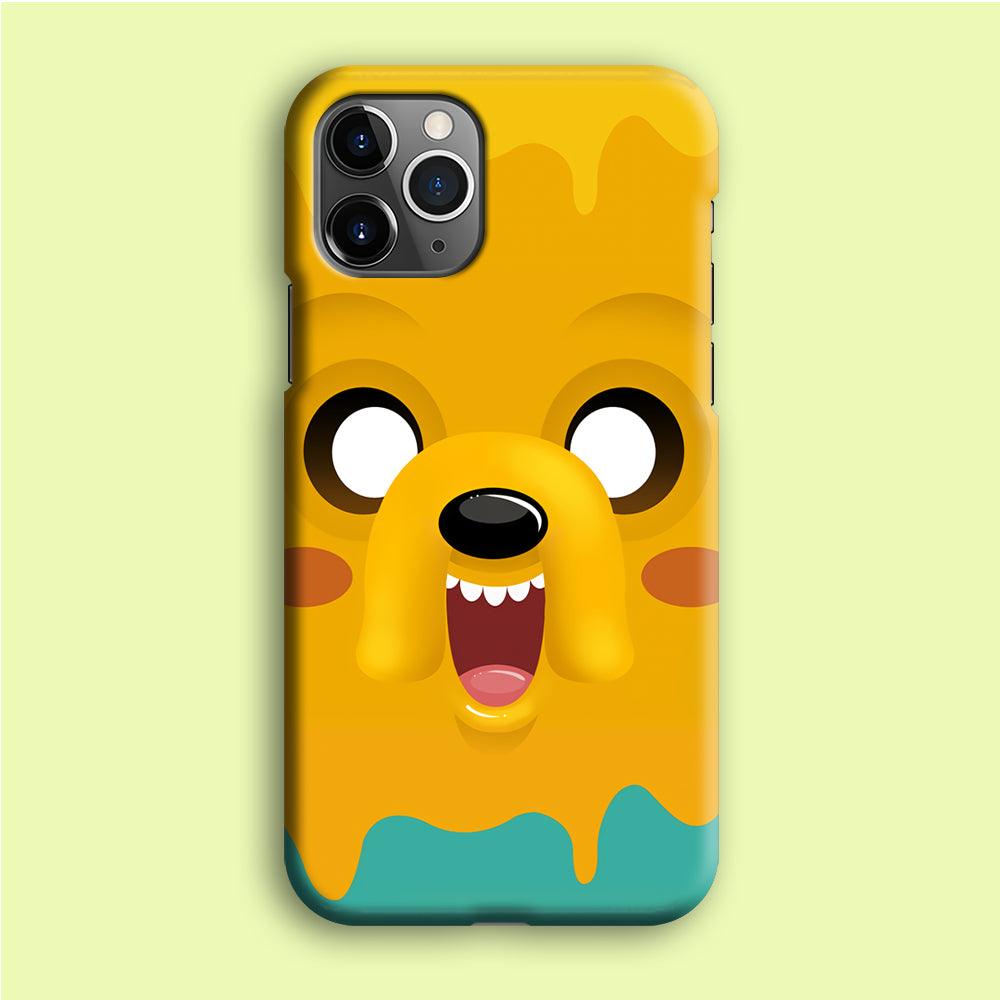 Cute Jake Adventure Time iPhone 12 Pro Case-Plastic / Full Wrap (3D Case)-Xtracase