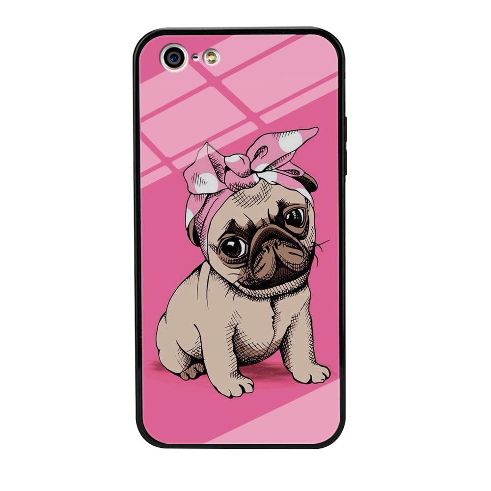 Cute Puppy Pink iPhone 5 | 5s Case-Tempered Glass Case-Xtracase