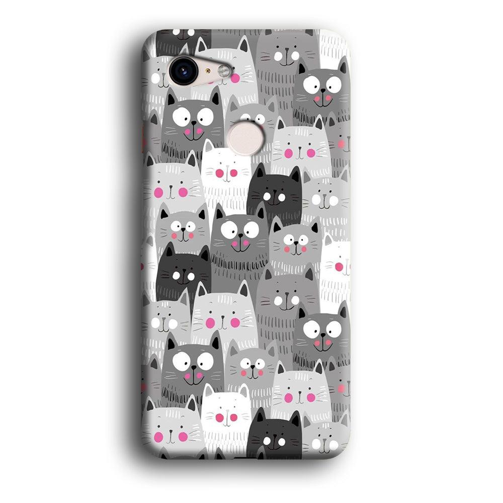Cute Cat 001 Google Pixel 3 3D Case-Xtracase