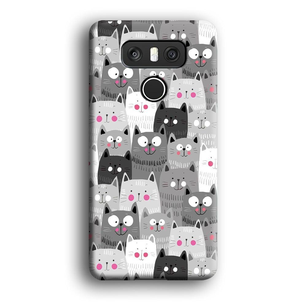 Cute Cat 001 LG G6 3D Case-Xtracase