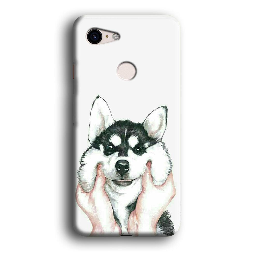 Cute Face Dog 001 Google Pixel 3 XL 3D Case-Xtracase
