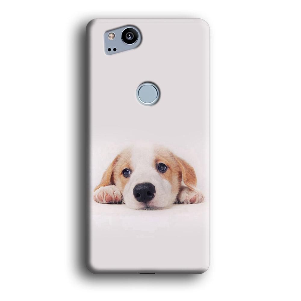 Cute Face Dog 002 Google Pixel 2 3D Case-Xtracase