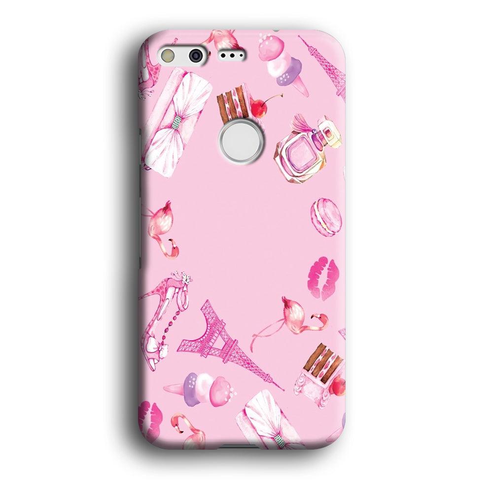 Cute Girly Pink Doodle Google Pixel 3D Case-Xtracase