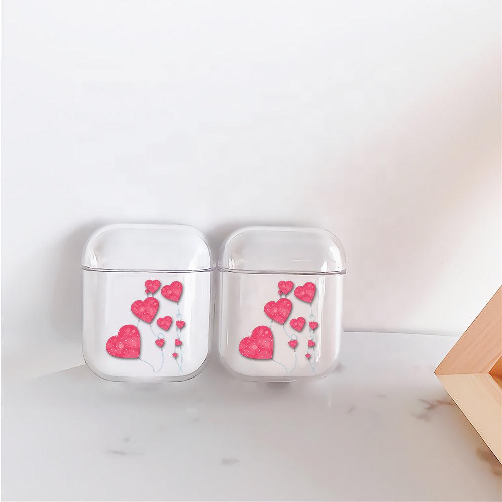 Cute Love balloon Protective Clear Case Cover For Apple Airpods-Xtracase