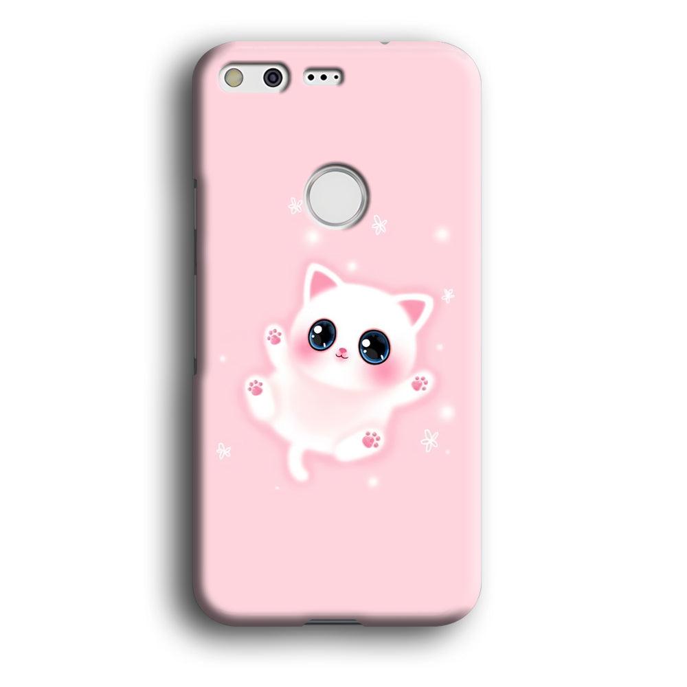 Cute White Kitten Google Pixel XL 3D Case-Xtracase