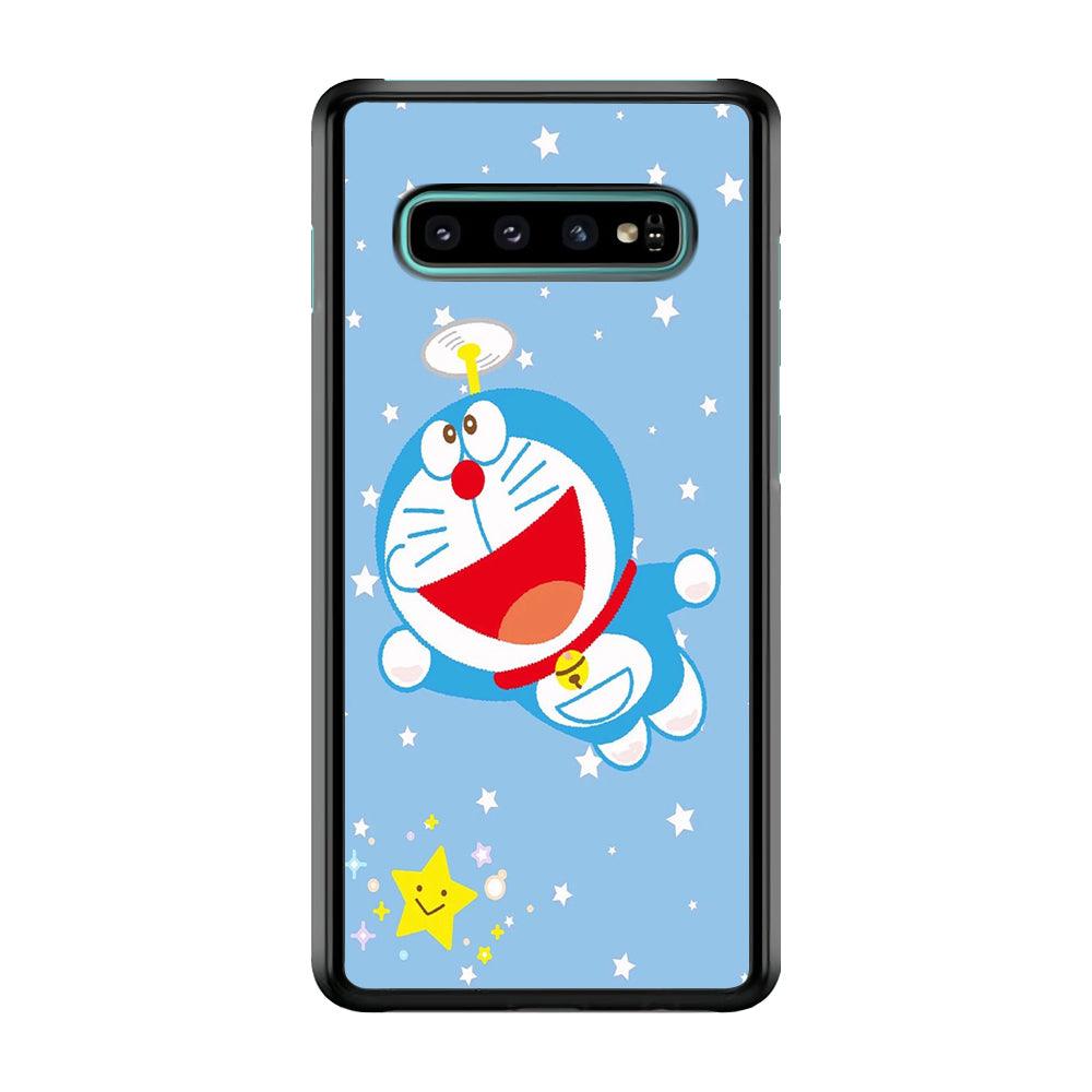 DM Doraemon fly between stars Samsung Galaxy S10 Plus Case-Plastic / Full Wrap (3D Case)-Xtracase