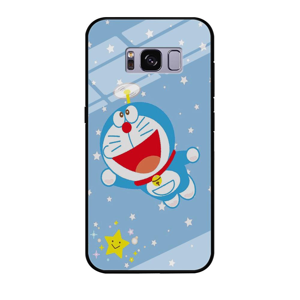 DM Doraemon fly between stars Samsung Galaxy S8 Case-Tempered Glass Case-Xtracase