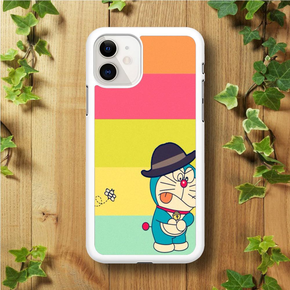 DM Doraemon look for magic tool iPhone 11 Case-Rubber / White (2D Case)-Xtracase
