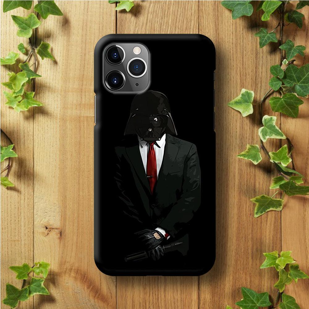 Darth Vader Black Tuxedo iPhone 11 Pro Max Case-Plastic / Full Wrap (3D Case)-Xtracase