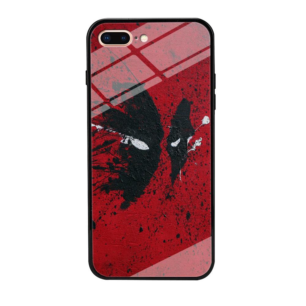 Deadpool 001 iPhone 8 Plus Case-Tempered Glass Case-Xtracase