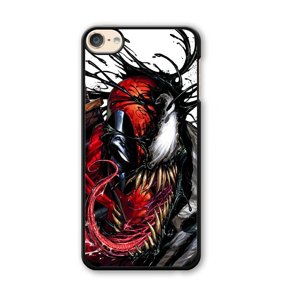 Deadpool and Venom iPod Touch 6 Case-Plastic / Black (2D Case)-Xtracase