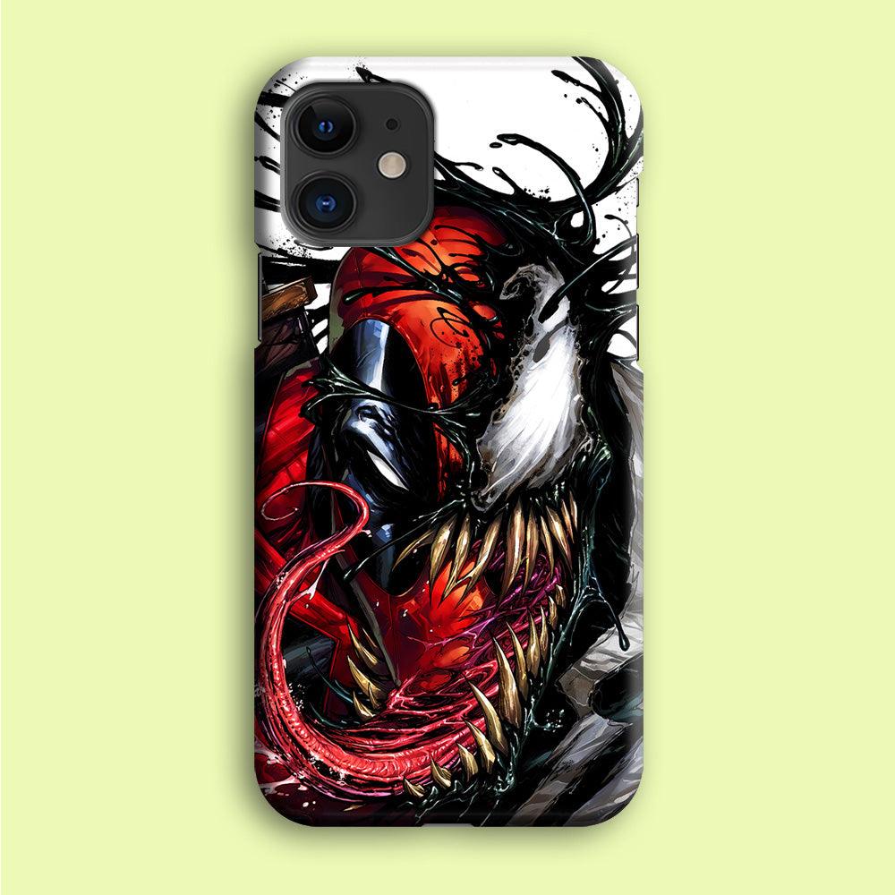 Deadpool and Venom iPhone 12 Case-Plastic / Full Wrap (3D Case)-Xtracase