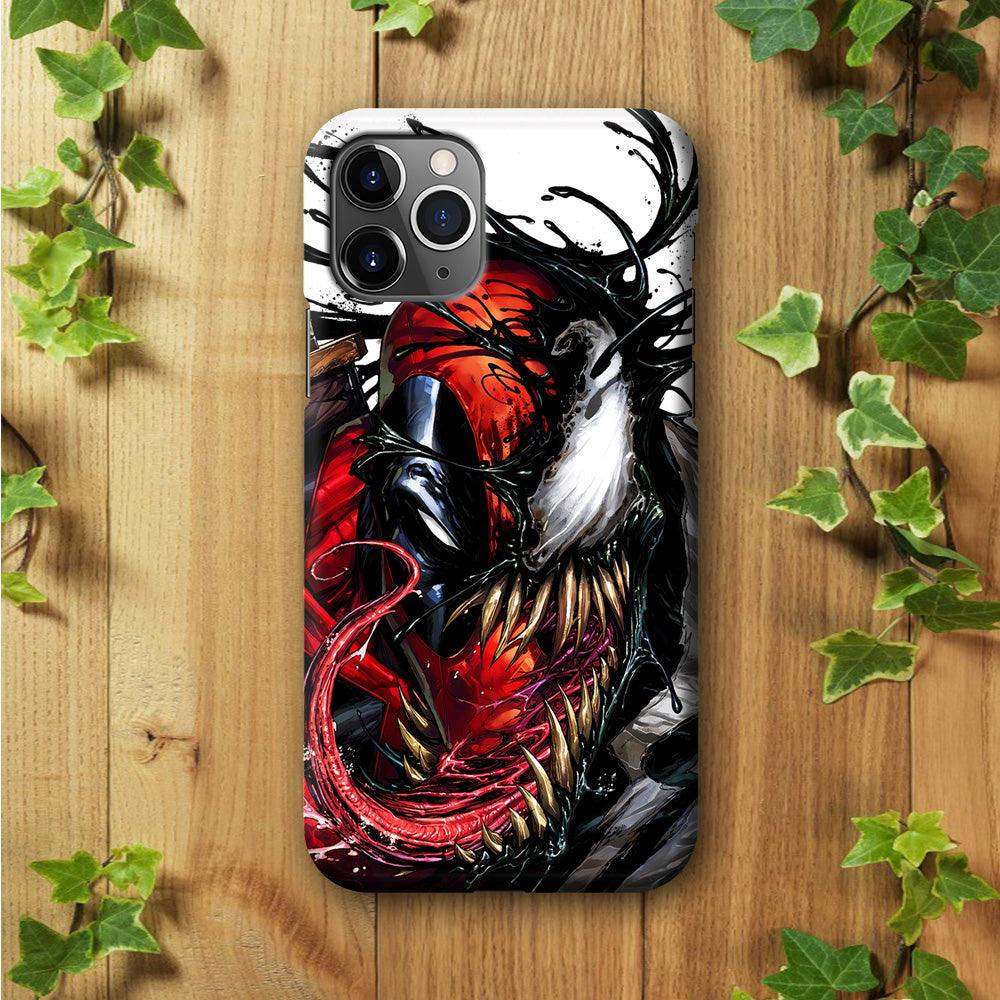 Deadpool and Venom iPhone 11 Pro Max Case-Plastic / Full Wrap (3D Case)-Xtracase