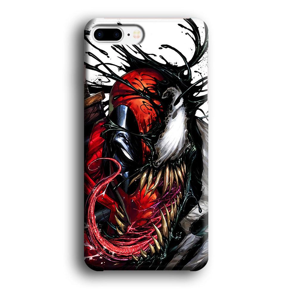 Deadpool and Venom iPhone 8 Plus Case-Plastic / Full Wrap (3D Case)-Xtracase