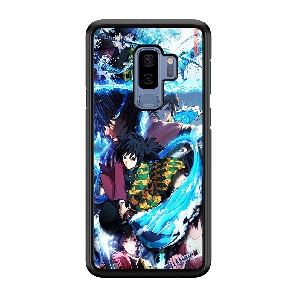 Demon Slayer Giyuu Tomioka Samsung Galaxy S9 Plus Case-Rubber / White (2D Case)-Xtracase