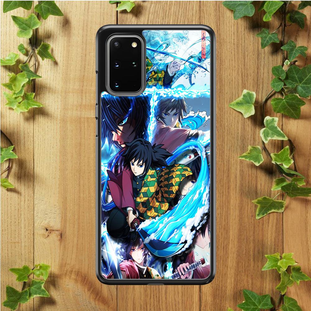 Demon Slayer Giyuu Tomioka Samsung Galaxy S20 Plus Case-Rubber / Black (2D Case)-Xtracase