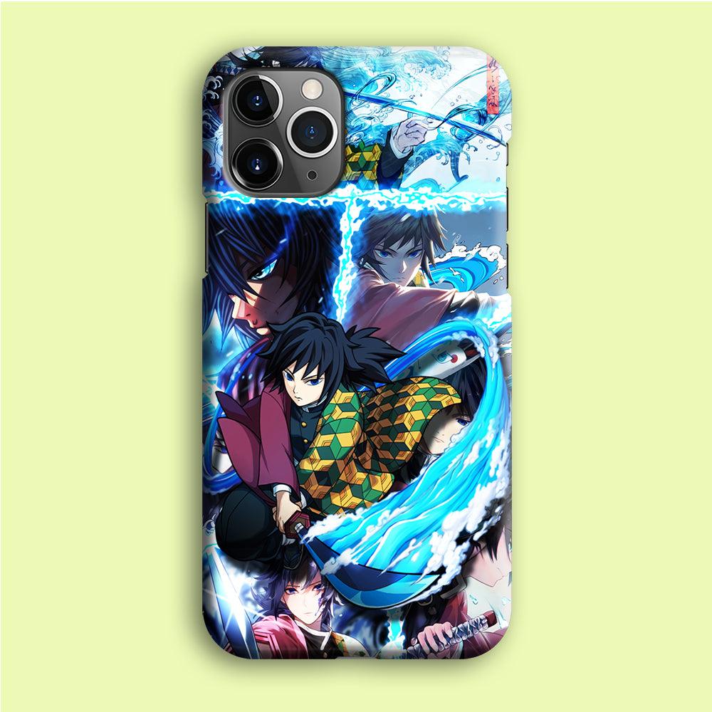 Demon Slayer Giyuu Tomioka iPhone 12 Pro Case-Plastic / Full Wrap (3D Case)-Xtracase