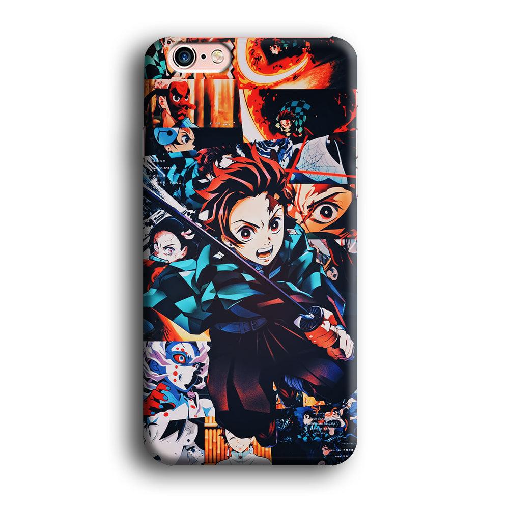 Demon Slayer Tanjiro Aesthetic iPhone 6 | 6s Case-Plastic / Full Wrap (3D Case)-Xtracase