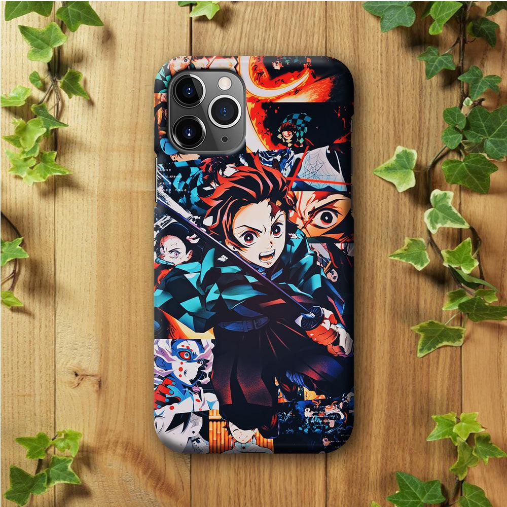 Demon Slayer Tanjiro Aesthetic iPhone 11 Pro Max Case-Plastic / Full Wrap (3D Case)-Xtracase