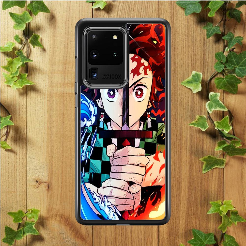 Demon Slayer Tanjiro Kamado Samsung Galaxy S20 Ultra Case-Plastic / Full Wrap (3D Case)-Xtracase