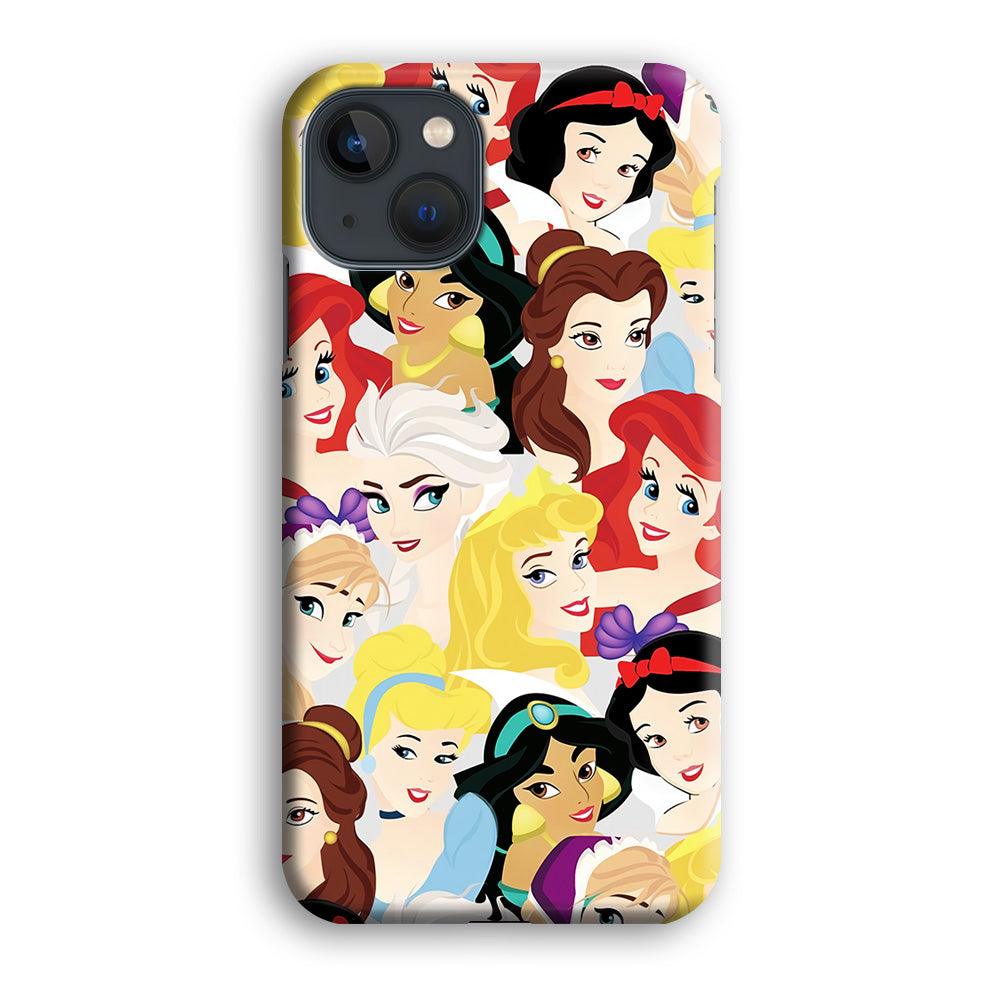 Disney Princess Collage iPhone 13 Pro Case-Plastic / Full Wrap (3D Case)-Xtracase