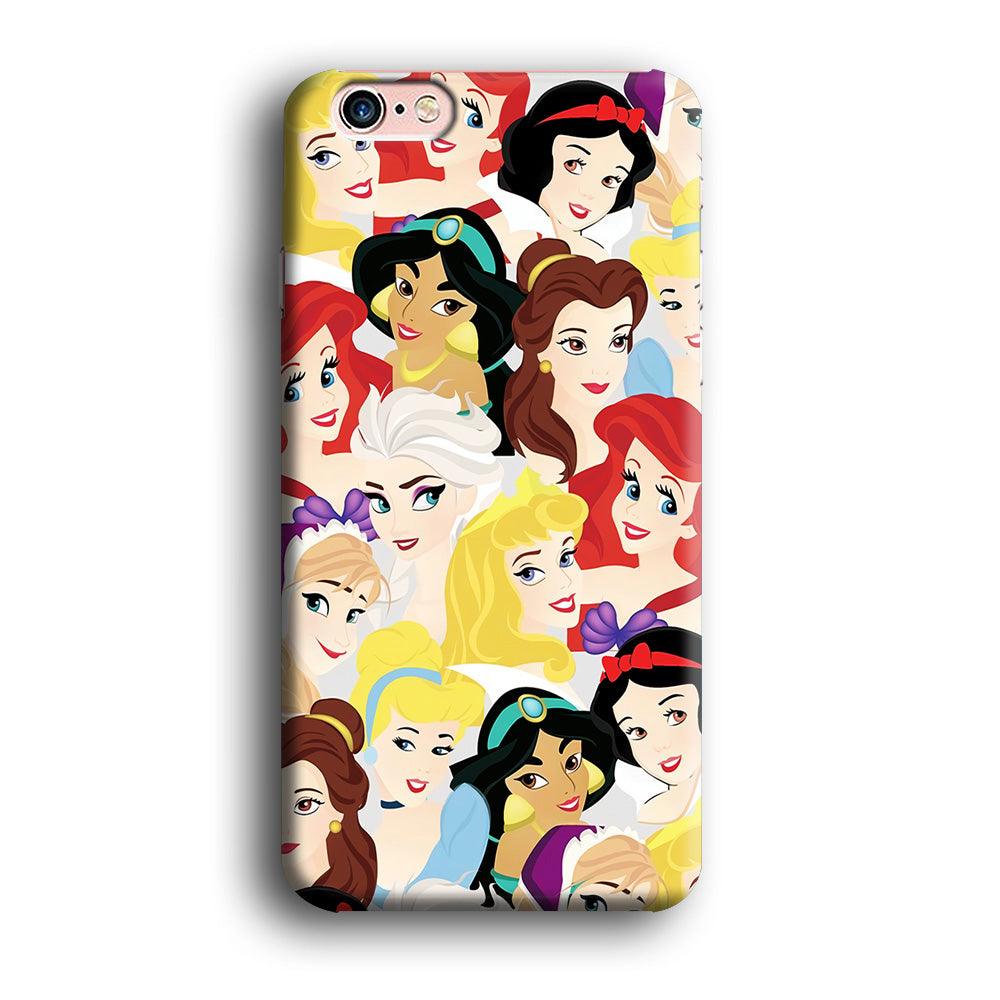 Disney Princess Collage iPhone 6 | 6s Case-Plastic / Full Wrap (3D Case)-Xtracase