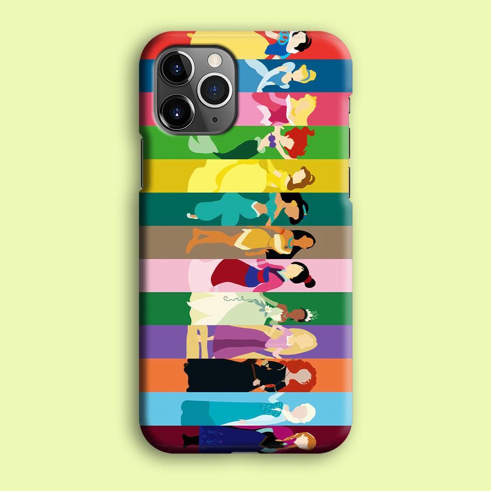 Disney Princess Colorful iPhone 12 Pro Max Case-Plastic / Full Wrap (3D Case)-Xtracase