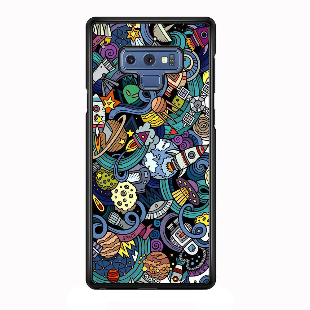 Doodle 002 Samsung Galaxy Note 9 Case-Plastic / Full Wrap (3D Case)-Xtracase