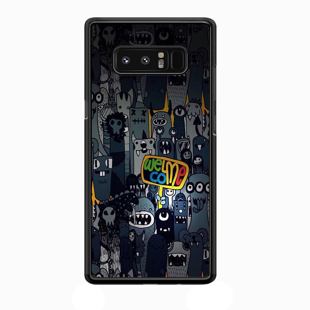 Doodle 003 Samsung Galaxy Note 8 Case-Plastic / Full Wrap (3D Case)-Xtracase
