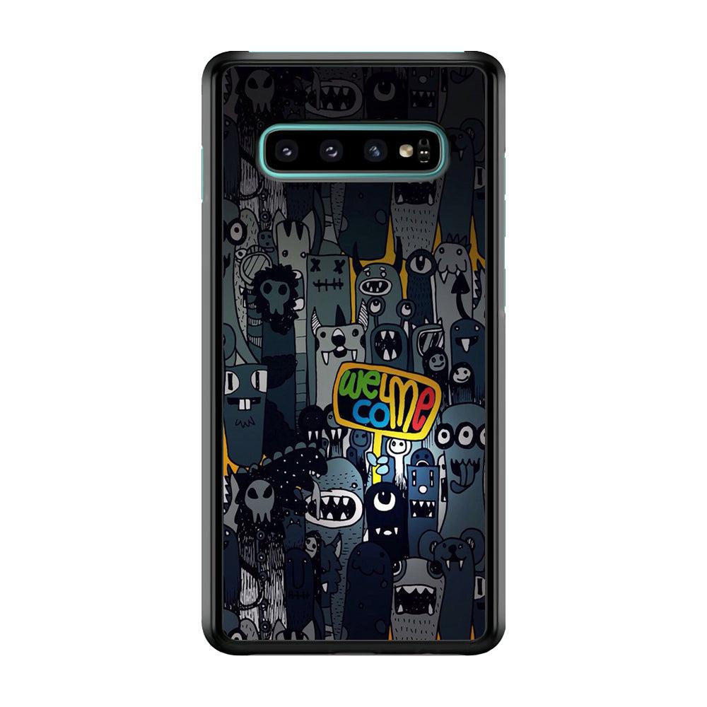 Doodle 003 Samsung Galaxy S10 Case-Plastic / Full Wrap (3D Case)-Xtracase