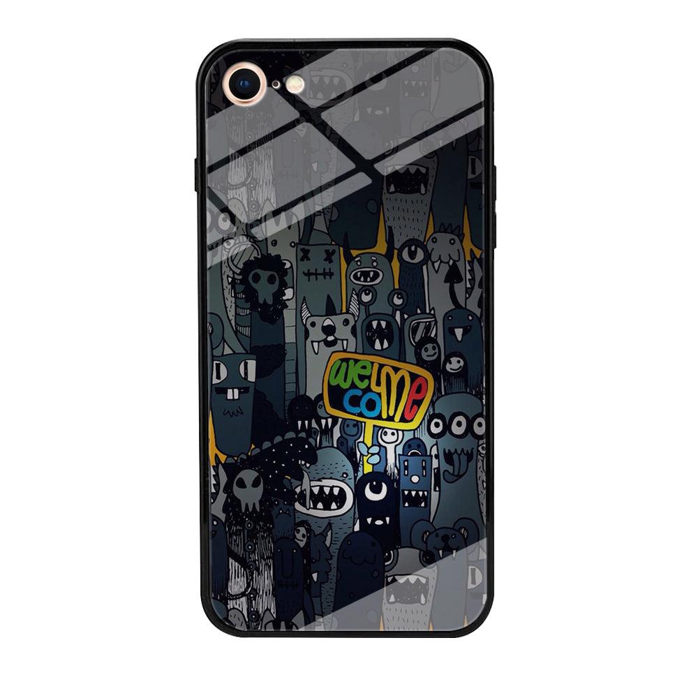 Doodle 003 iPhone 7 Case-Tempered Glass Case-Xtracase