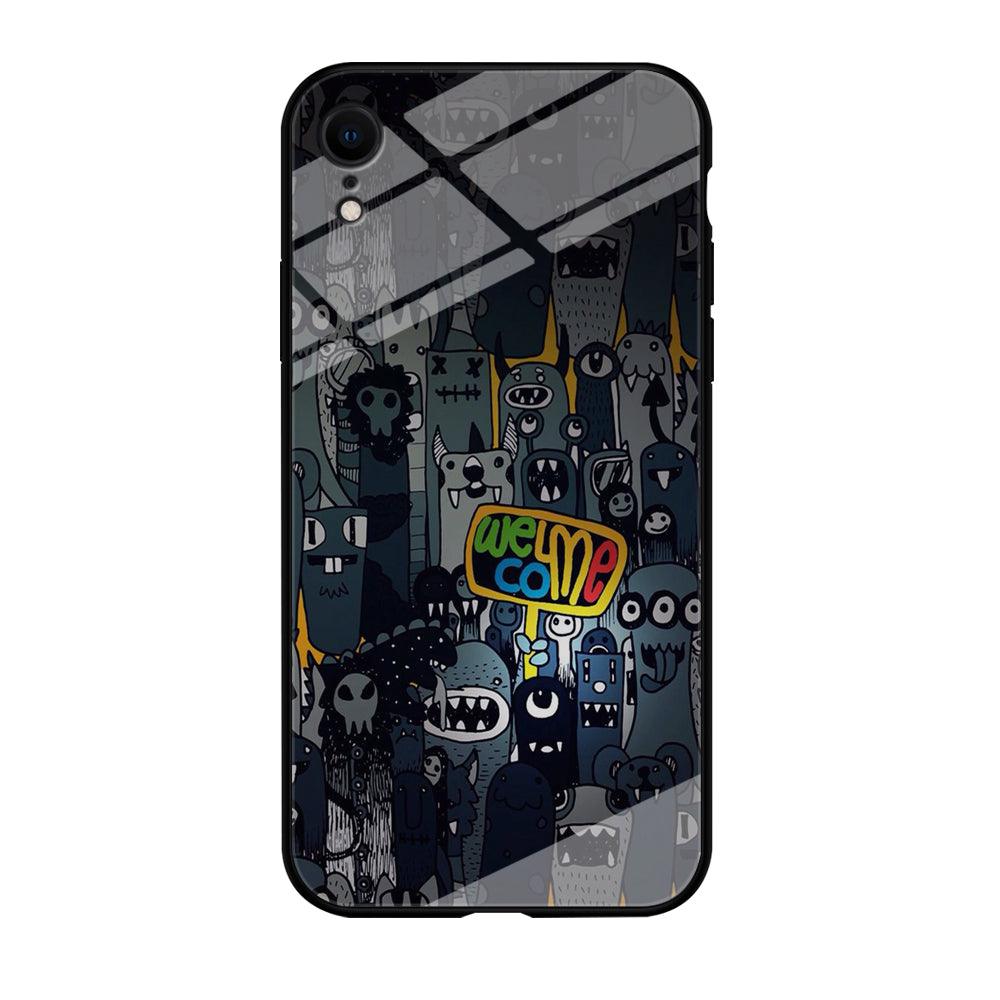 Doodle 003 iPhone XR Case-Tempered Glass Case-Xtracase
