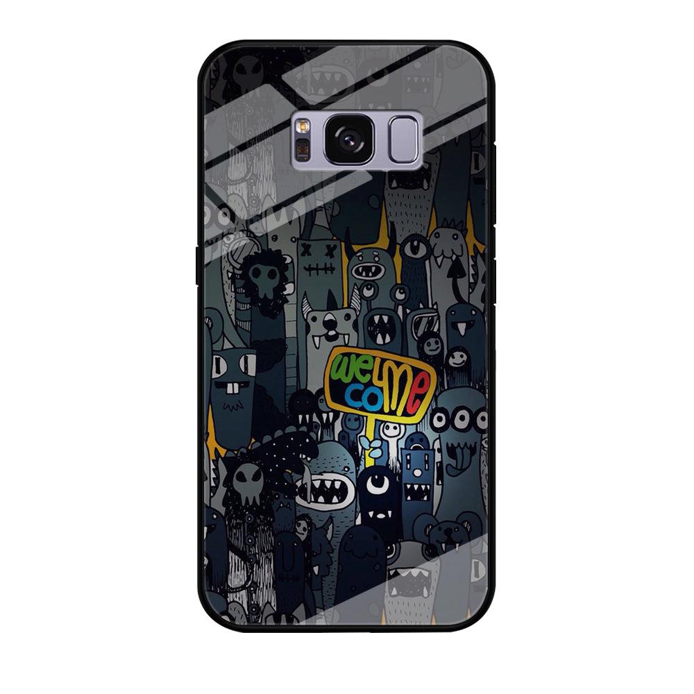 Doodle 003 Samsung Galaxy S8 Case-Tempered Glass Case-Xtracase