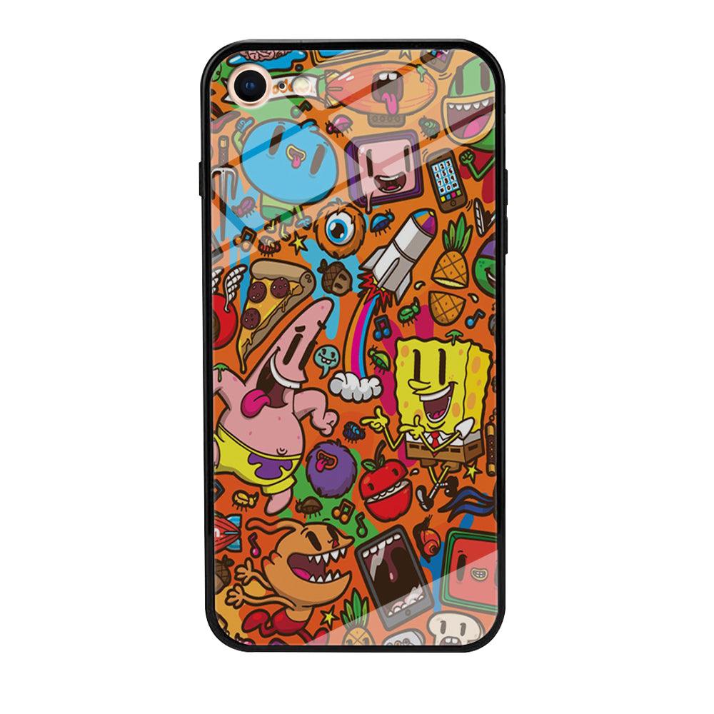 Doodle Art 005 iPhone 7 Case-Tempered Glass Case-Xtracase